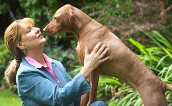 Margrit Coates Healing with Dog